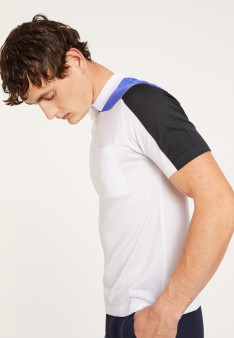 Polo shirt Fil Lumiere tricolore - Fadel