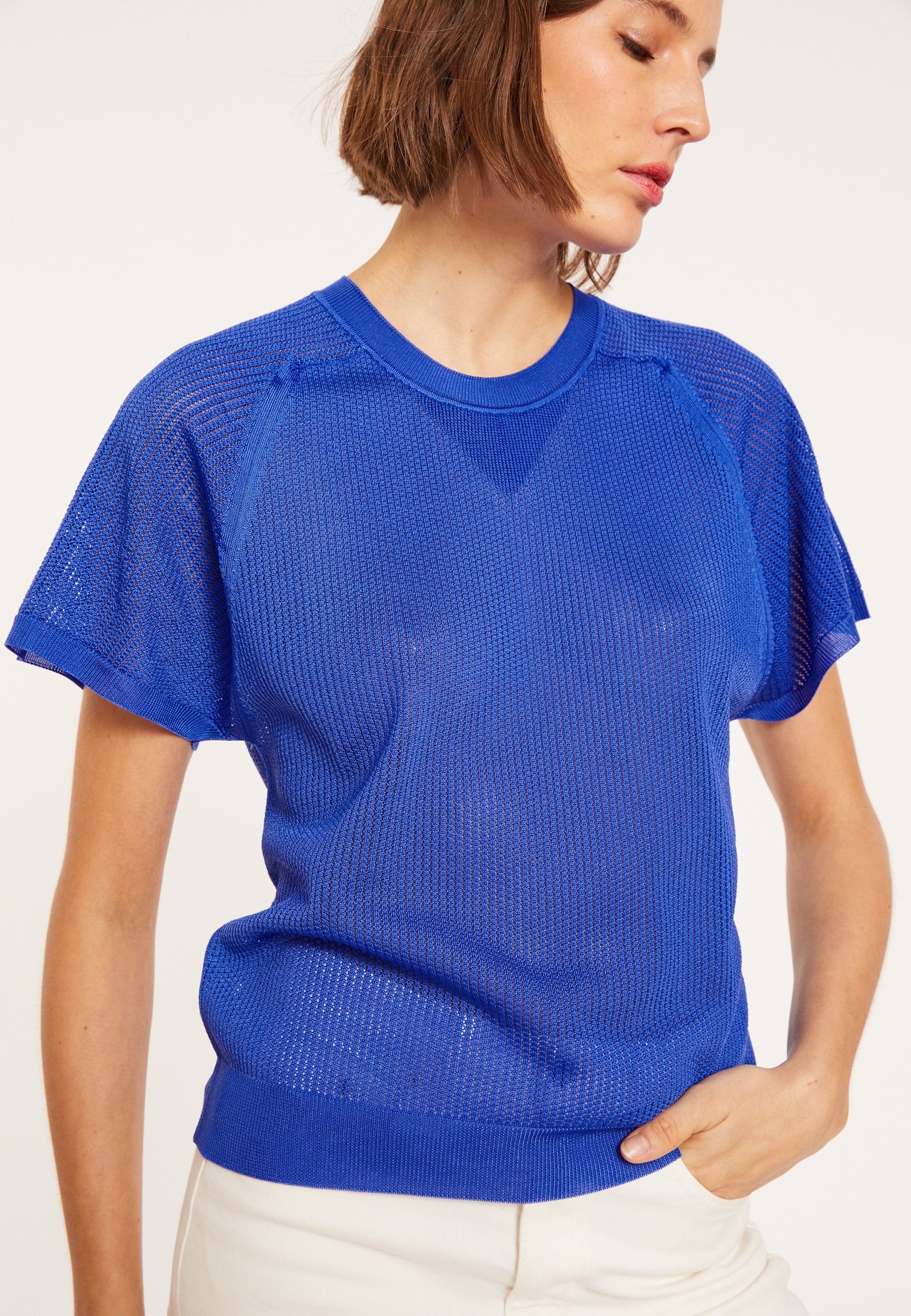 Ribbed Fil Lumiere T-shirt - Malory