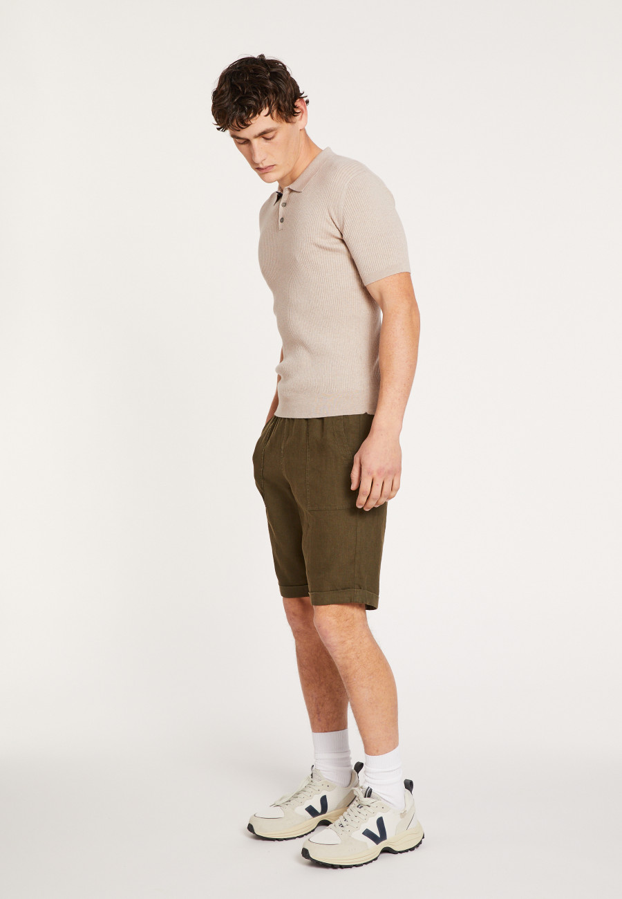 Poloshirt aus Baumwolle und Merinowolle – Loup