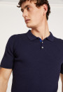 Polo en coton et laine - Lou 7142 marine/rivage - 05 Bleu marine