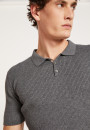 Polo en coton et laine - Lou 7113 ombre/dune - 10 Gris foncé