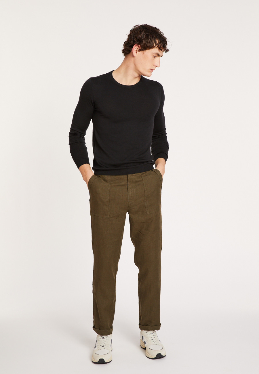 Merino Wool Crewneck Sweater - Eddie