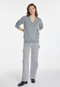 Pull col V en cachemire - Abel