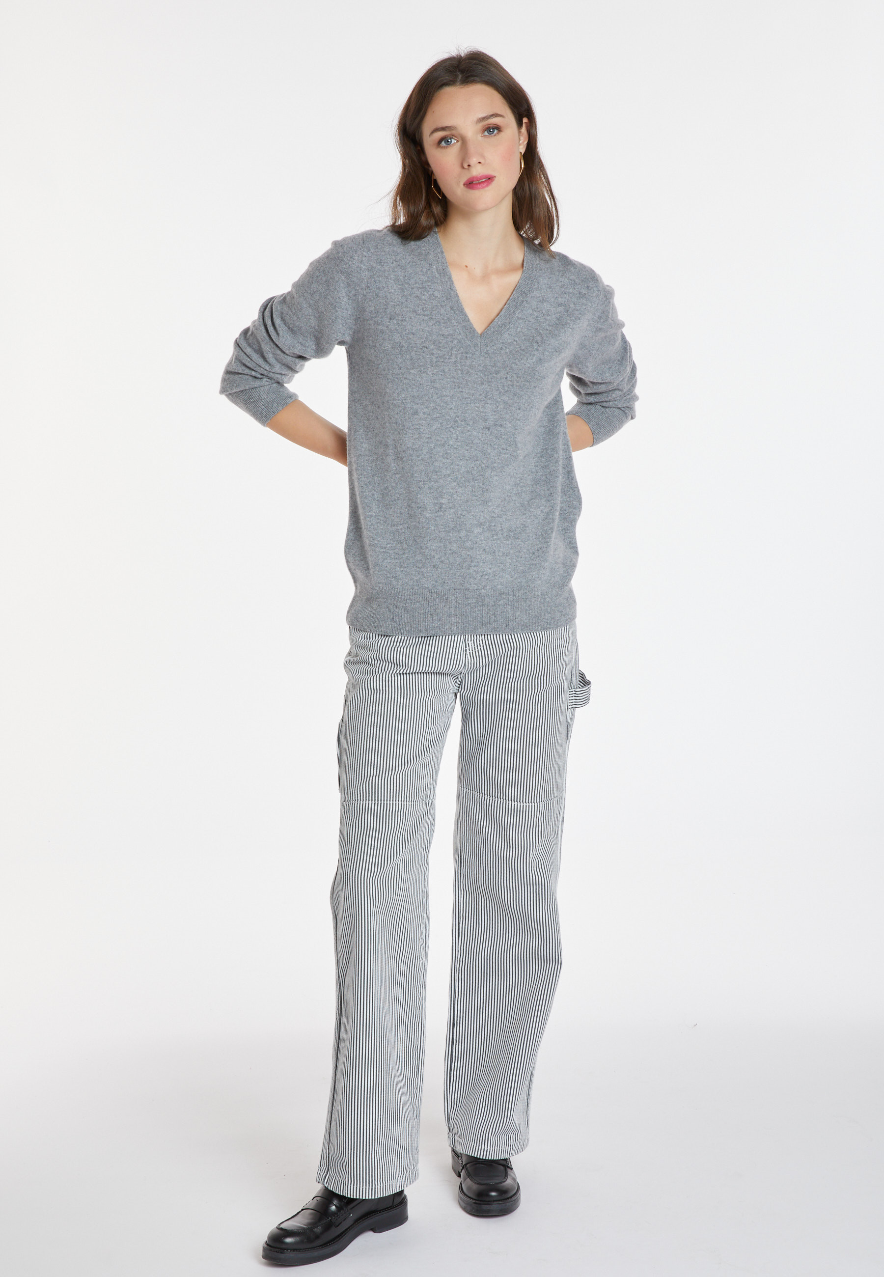 Pull col V en cachemire - Abel