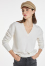 Pull col V en cachemire - Abel 8201