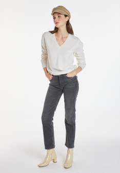 Pull col V en cachemire - Abel 8201