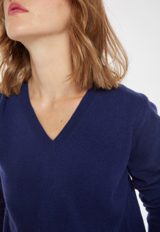 Pull col V en cachemire - Abel 8243