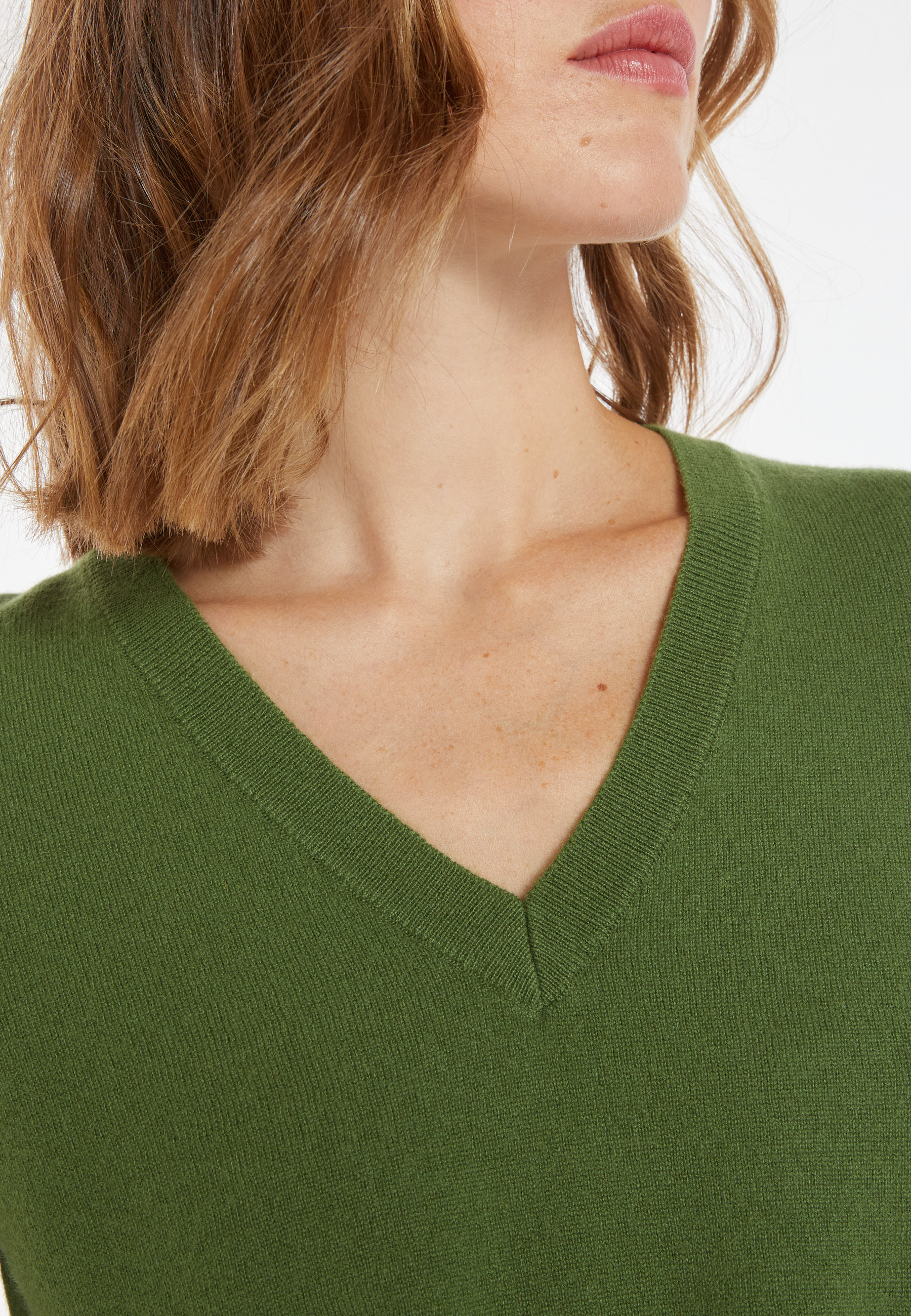 Pull col V en cachemire - Abel 8252