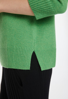 Turtleneck sweater with cashmere slits - Adena