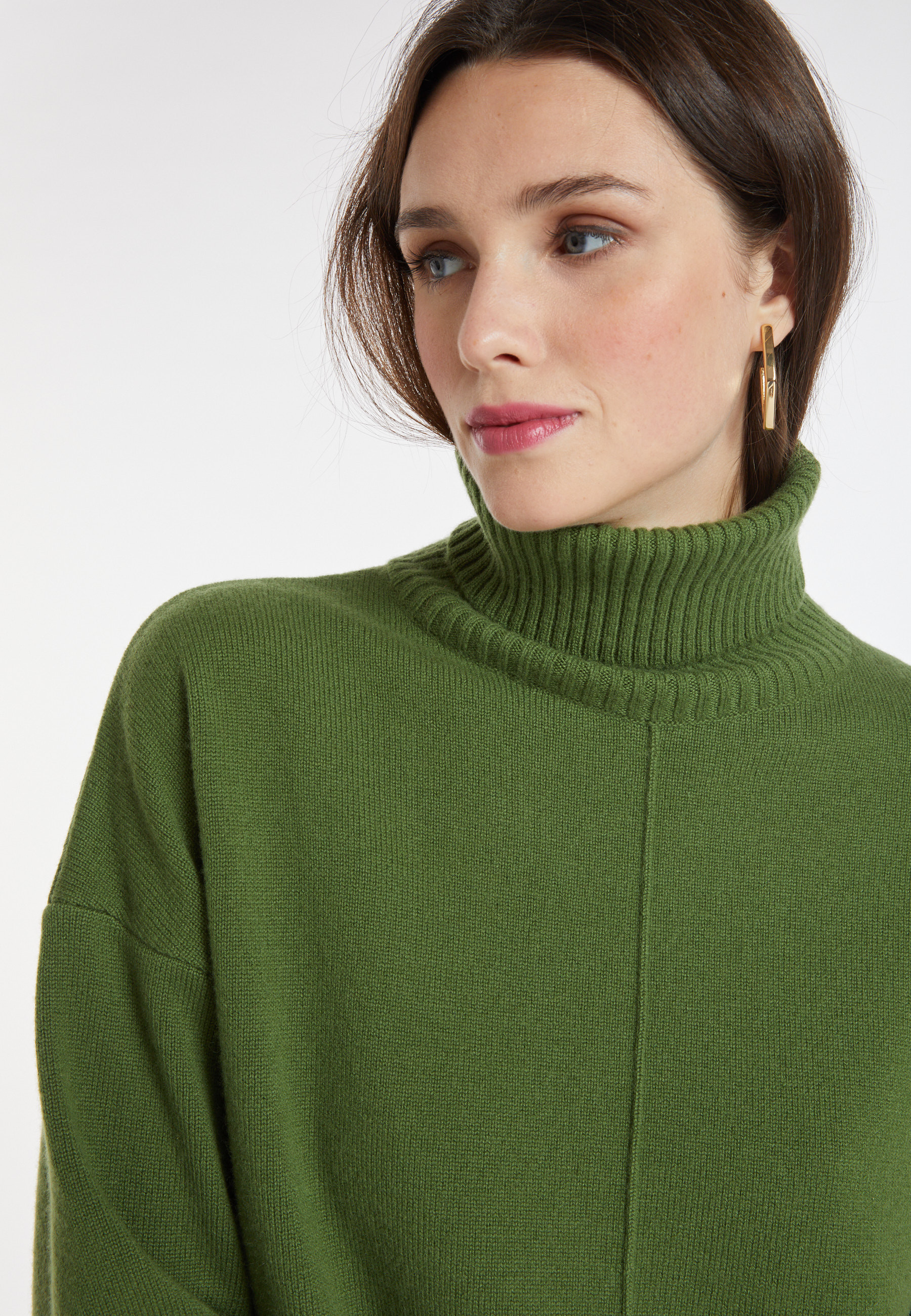 Turtleneck sweater with cashmere slits - Adena