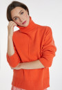 Turtleneck sweater with cashmere slits - Adena