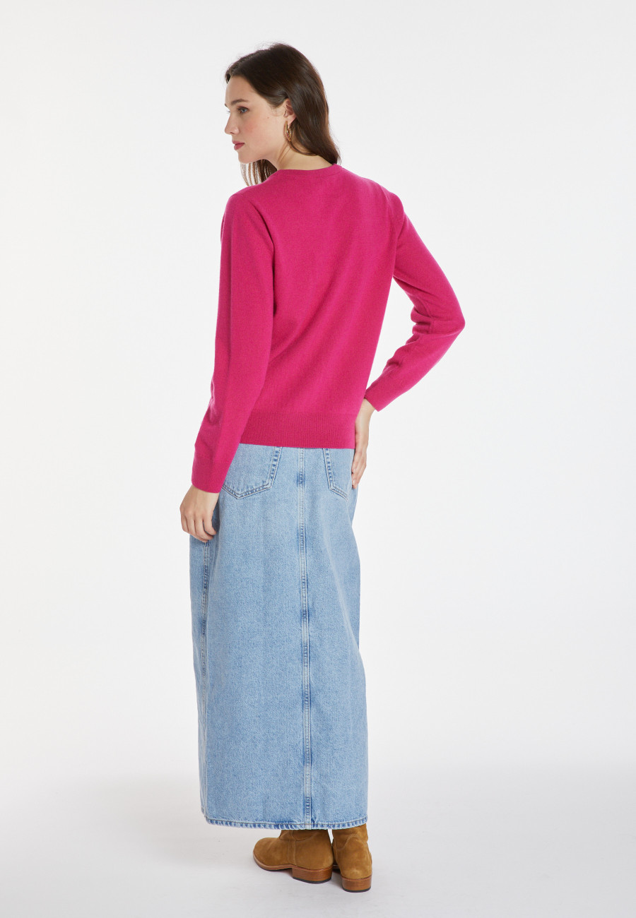 Suéter de cashmere com gola redonda - Abeline