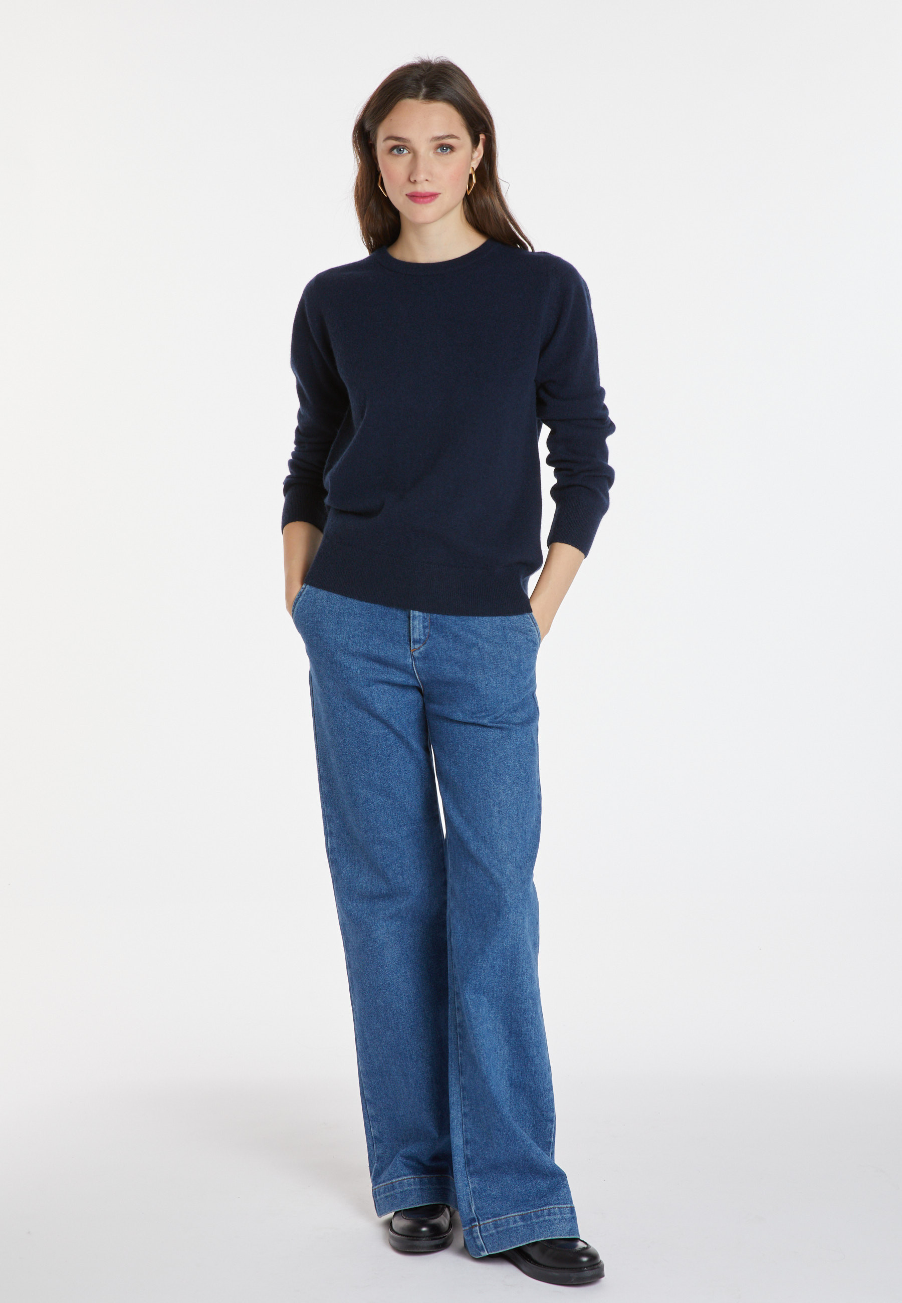 Cashmere round neck sweater - Abeline
