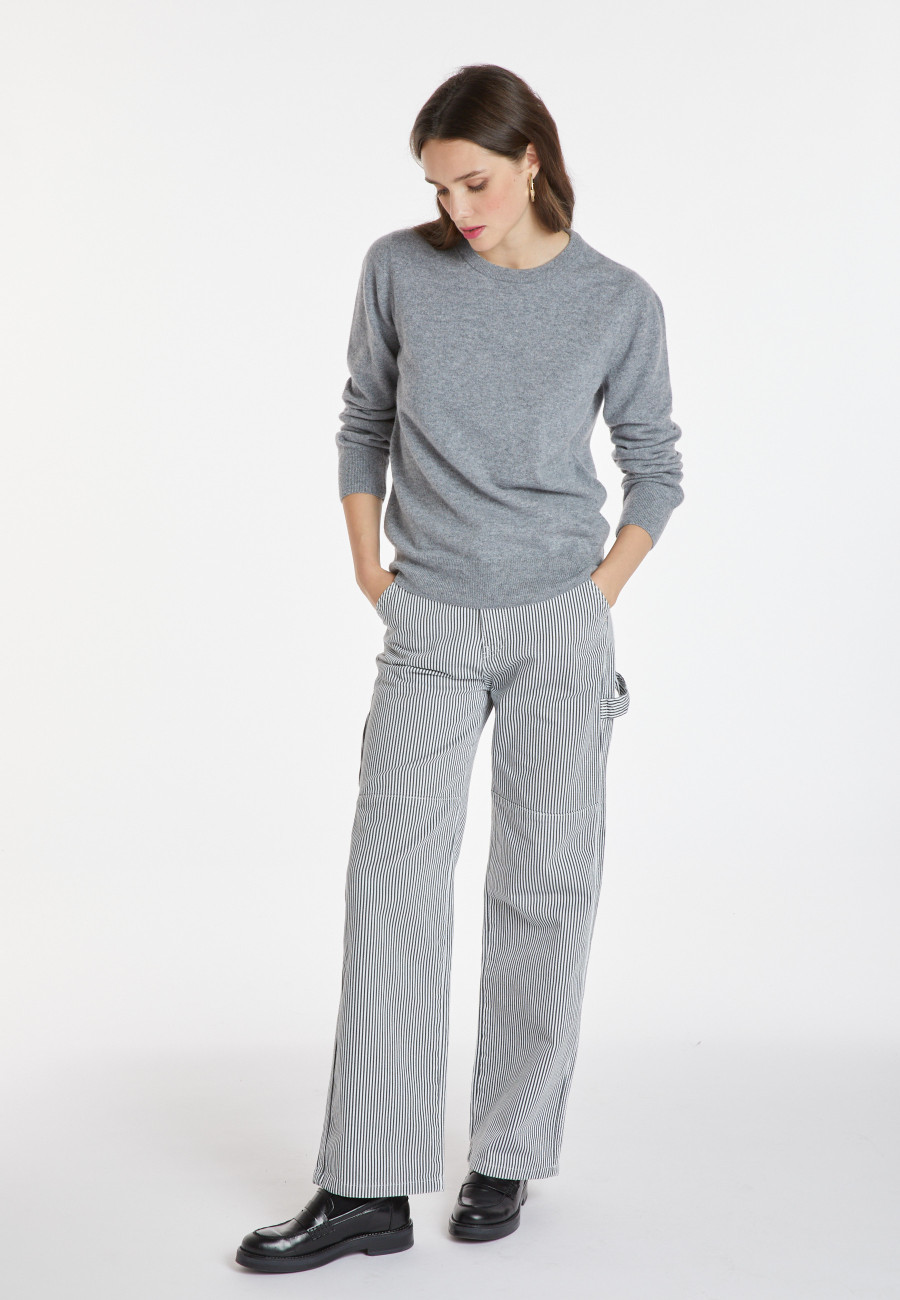 Suéter de cashmere com gola redonda - Abeline