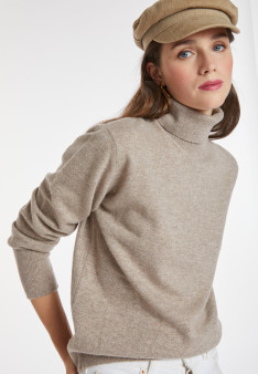 Pull col roulé en cachemire - Anabelle 8221