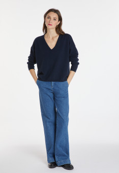 Pull court en cachemire - Alex 8240