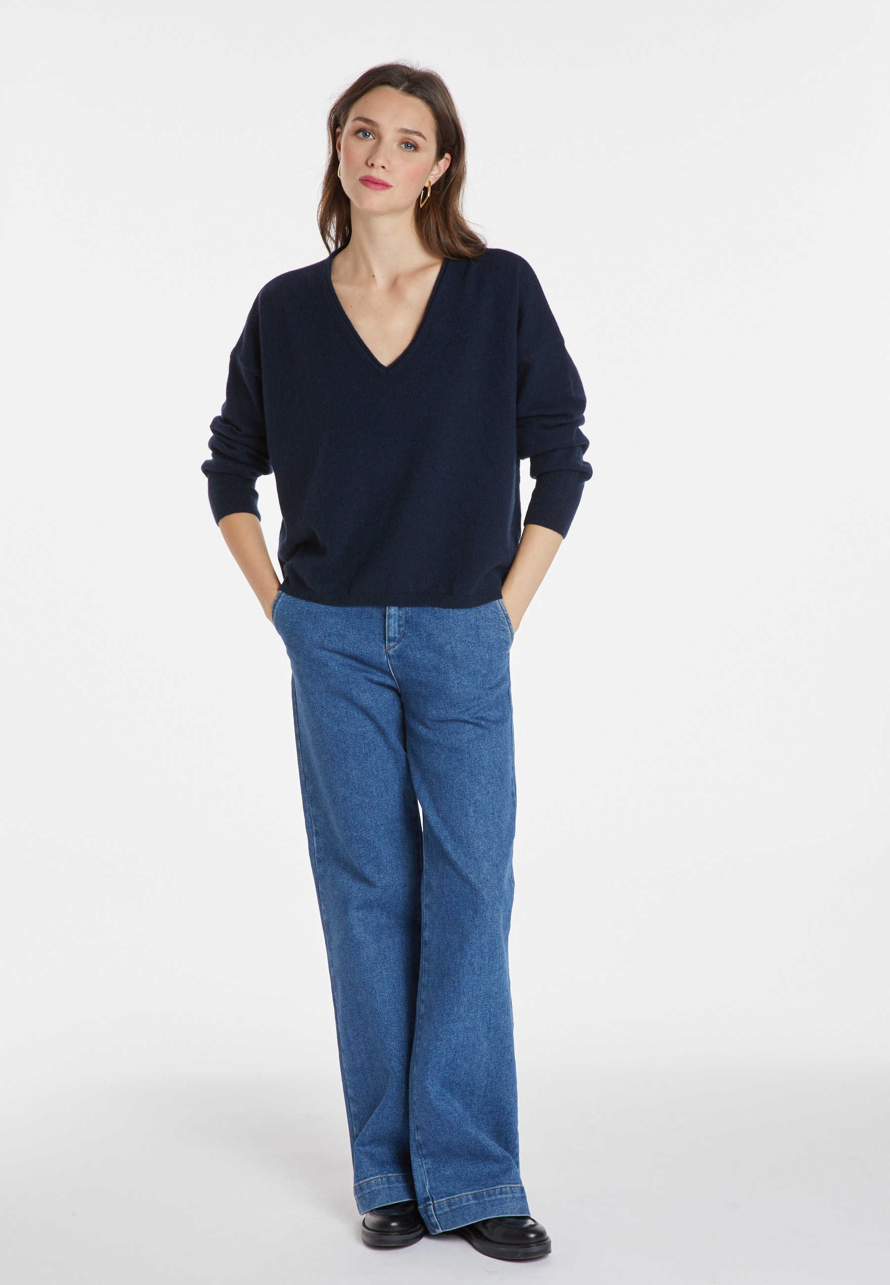 Pull court en cachemire - Alex 8240