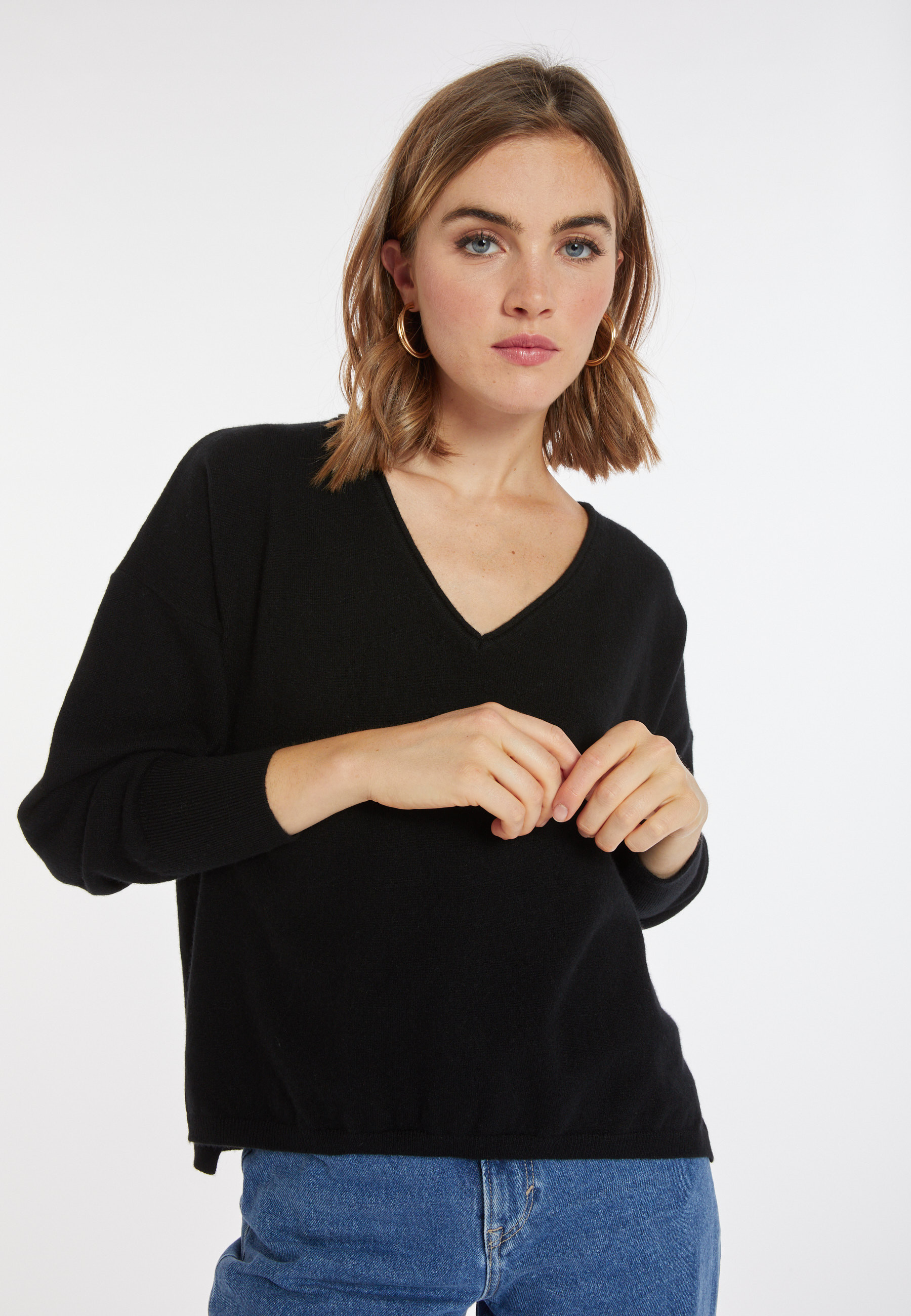 Short cashmere sweater - Alex