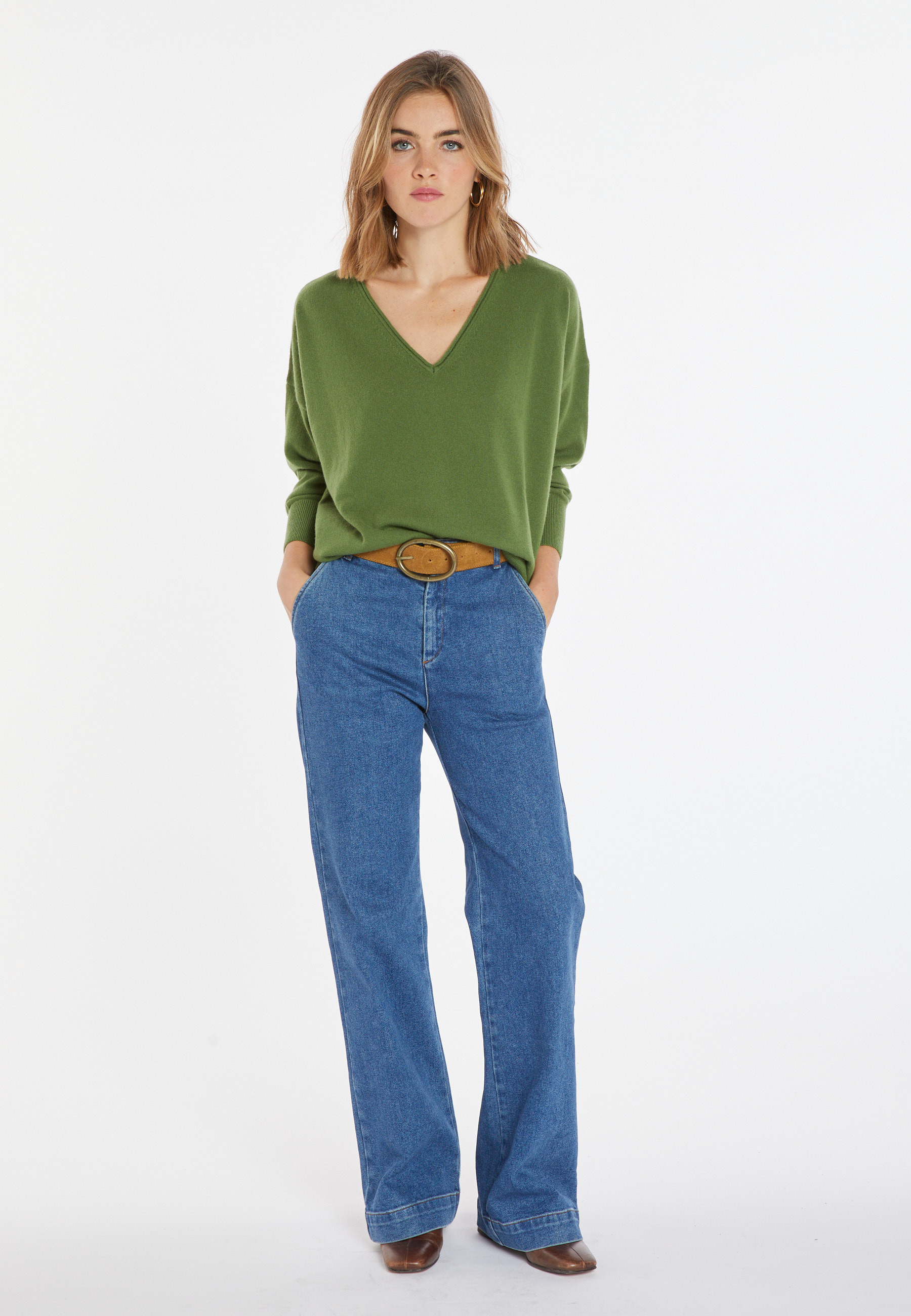 Short cashmere sweater - Alex