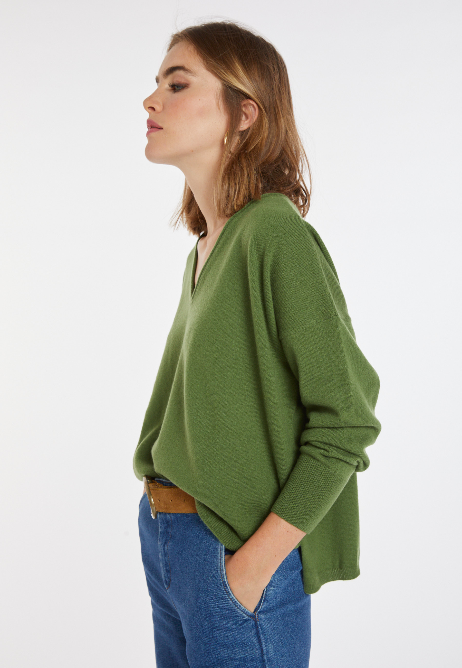 Short cashmere sweater - Alex