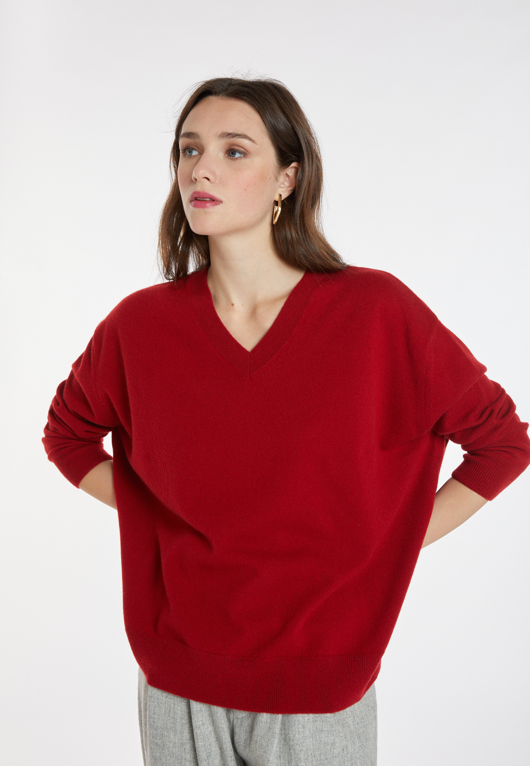Pull ample à fentes en cachemire - Alienor 8281
