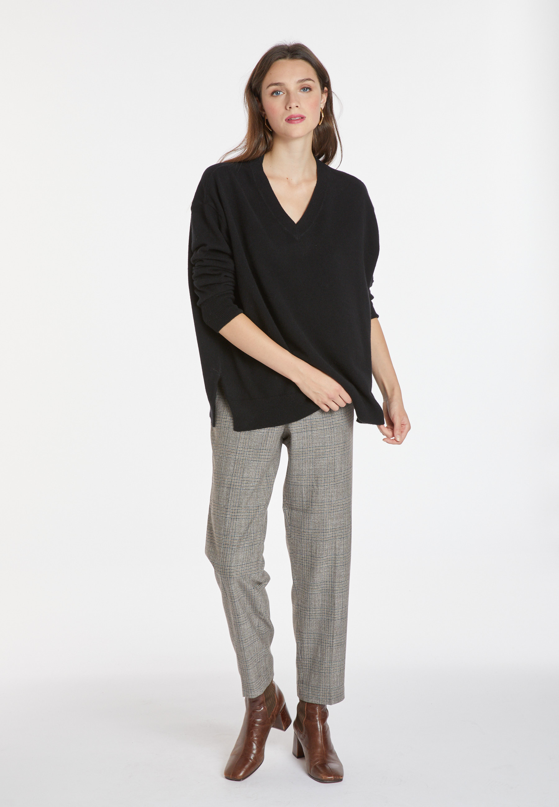 Pull ample à fentes en cachemire - Alienor 8210