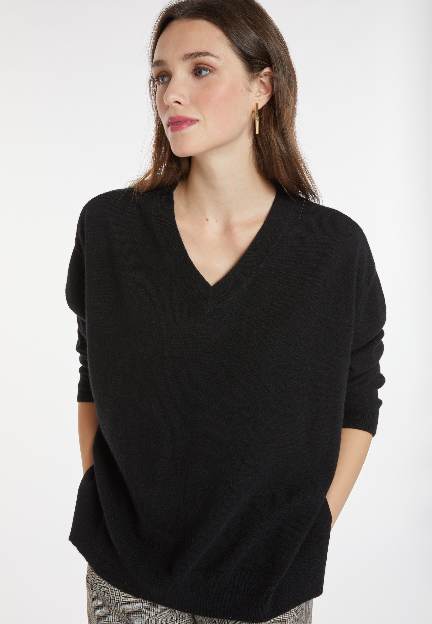 Pull ample à fentes en cachemire - Alienor 8210