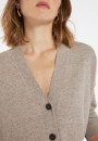 Cardigan en cachemire boutonné à poches - Ariel 8221