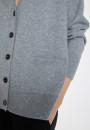 Cardigan en cachemire boutonné à poches - Ariel 8211