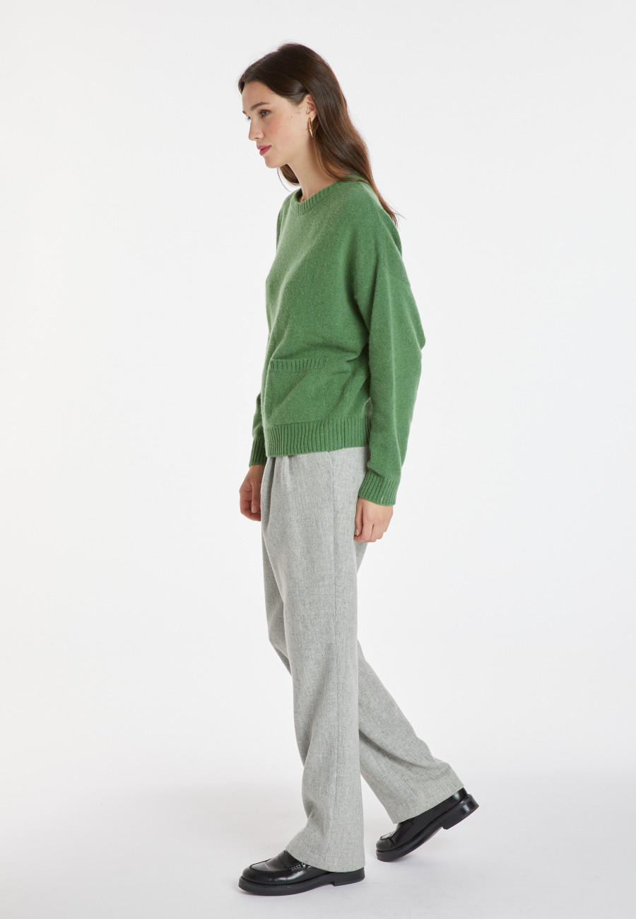 Suéter solto de cashmere e lã - Davina