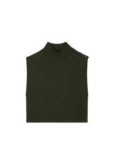 Pull sans manches en cachemire et laine - Anika 8252