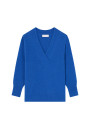 Loose-fitting V-neck cashmere and wool sweater - Chloé