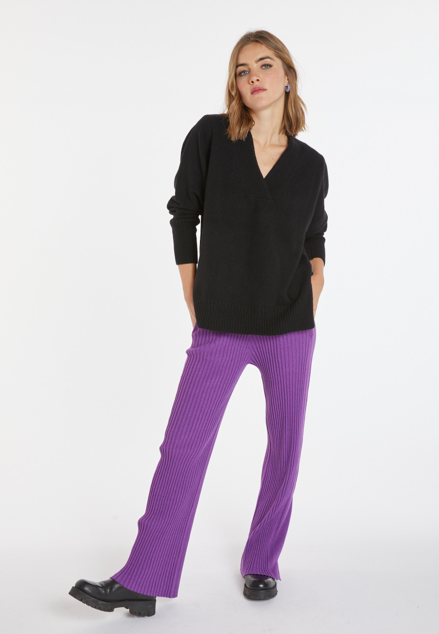 Suéter folgado de cashmere e lã - Chloé