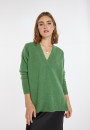 Loose-fitting V-neck cashmere and wool sweater - Chloé