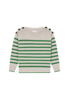 Cashmere and wool sailor sweater - Carice