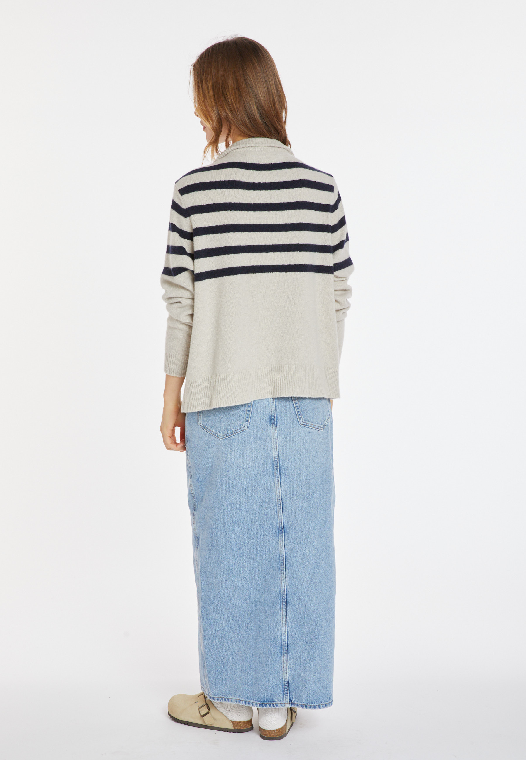 Cashmere and wool button-down sweater - Carmella