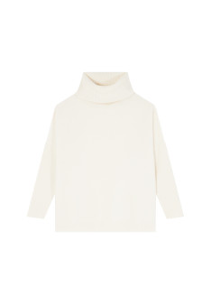 Loose-fitting turtleneck sweater in wool and cashmere - Clara