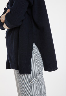 Loose-fitting turtleneck sweater in wool and cashmere - Clara