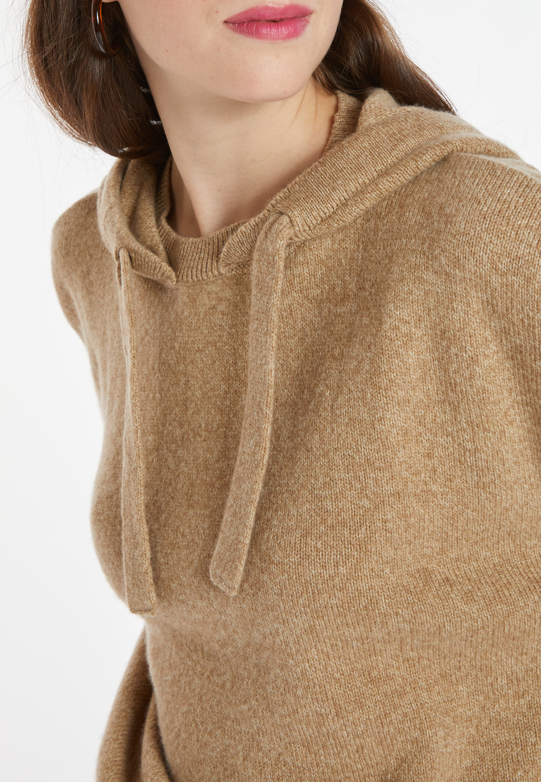 Pull à capuche en laine et cachemire - Cassia 8220