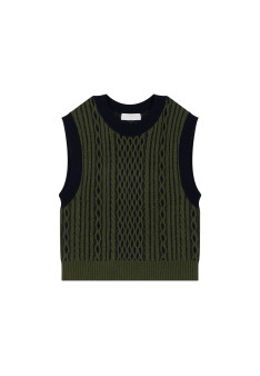Sleeveless wool and cashmere sweater - Clotilde