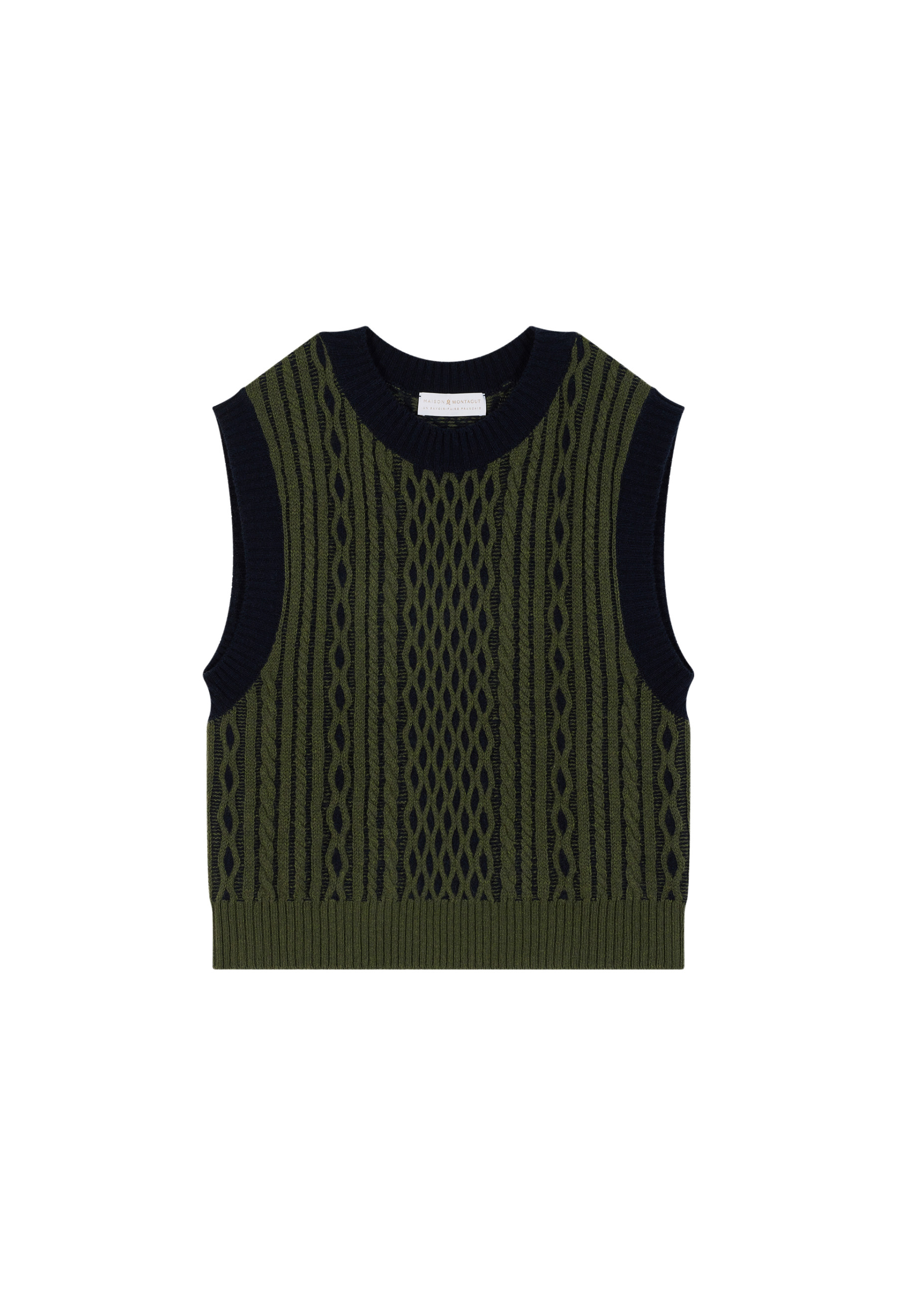 Pull sans manches en laine et cachemire - Clotilde 8302