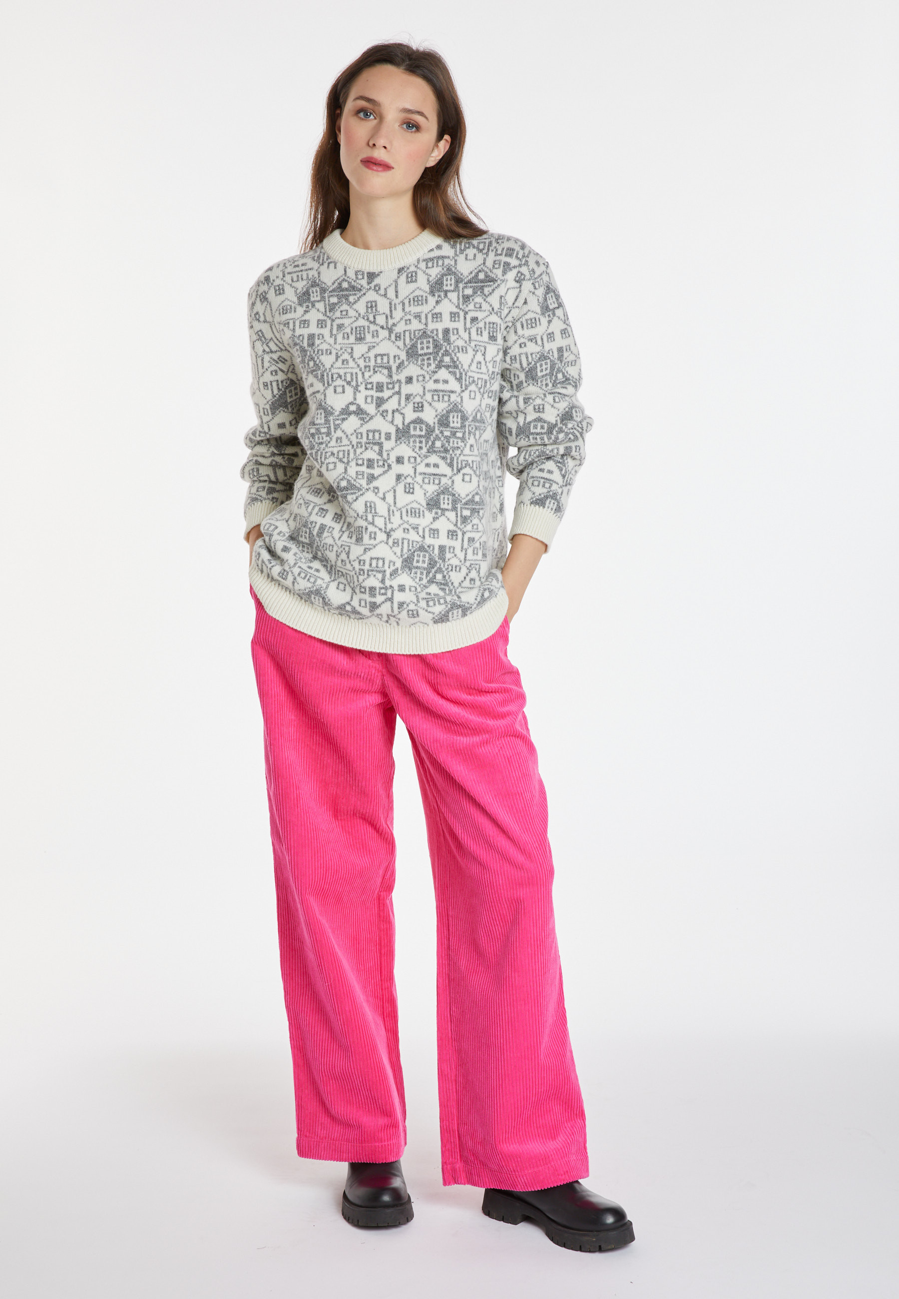 Mixed wool and cashmere sweater - Swann