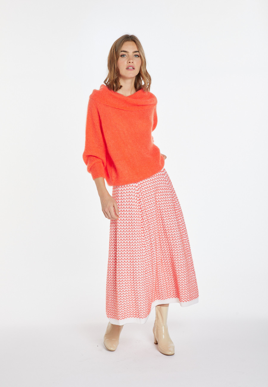 Mohair bardot sweater - Caelie