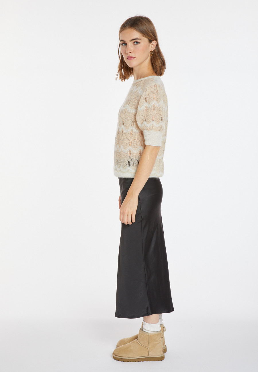 Suéter de mohair com manga balão - Cosmos