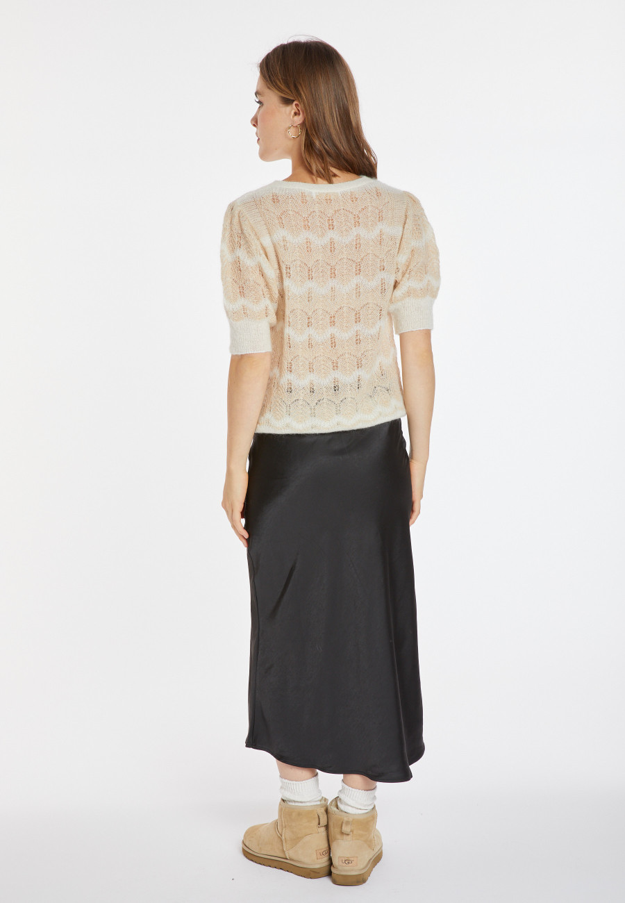 Suéter de mohair com manga balão - Cosmos