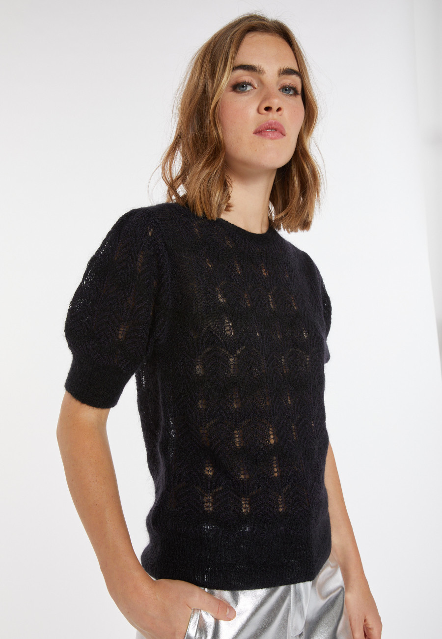 Suéter de mohair com manga balão - Cosmos