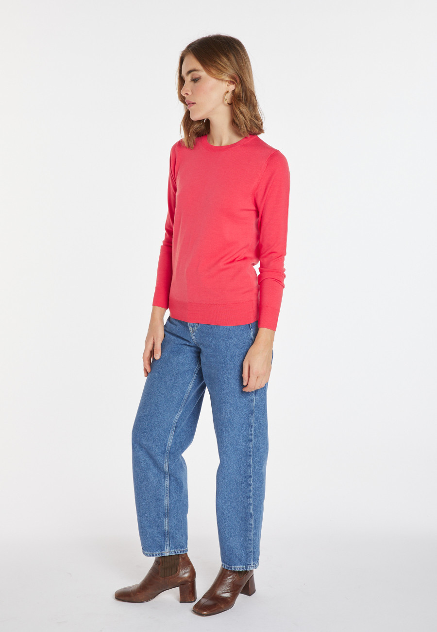 Merino wool round-neck sweater - Asena