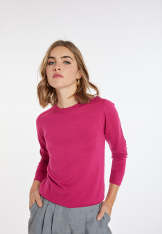 Pull col rond en laine mérinos - Asena 8292