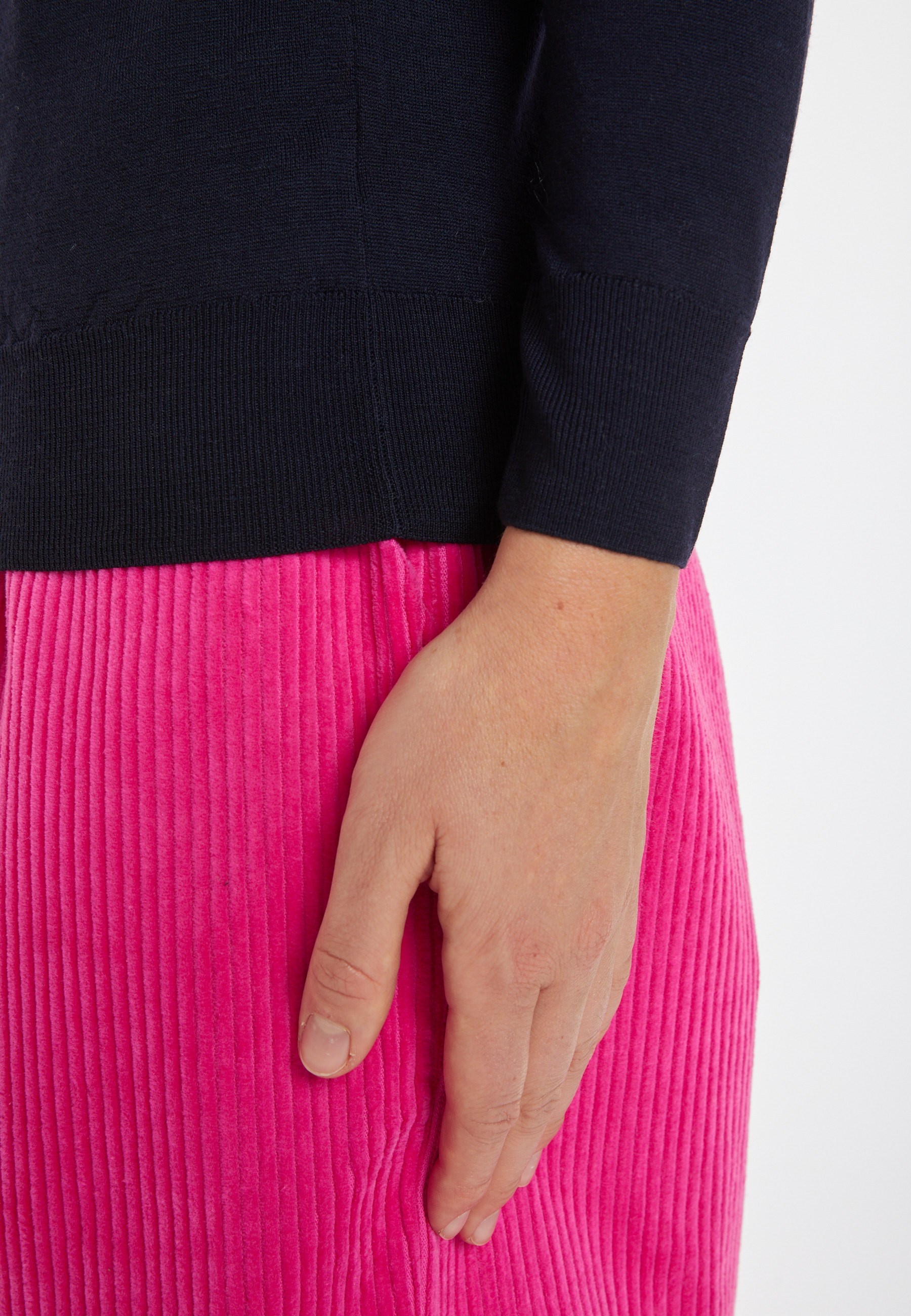 Merino wool round-neck sweater - Asena