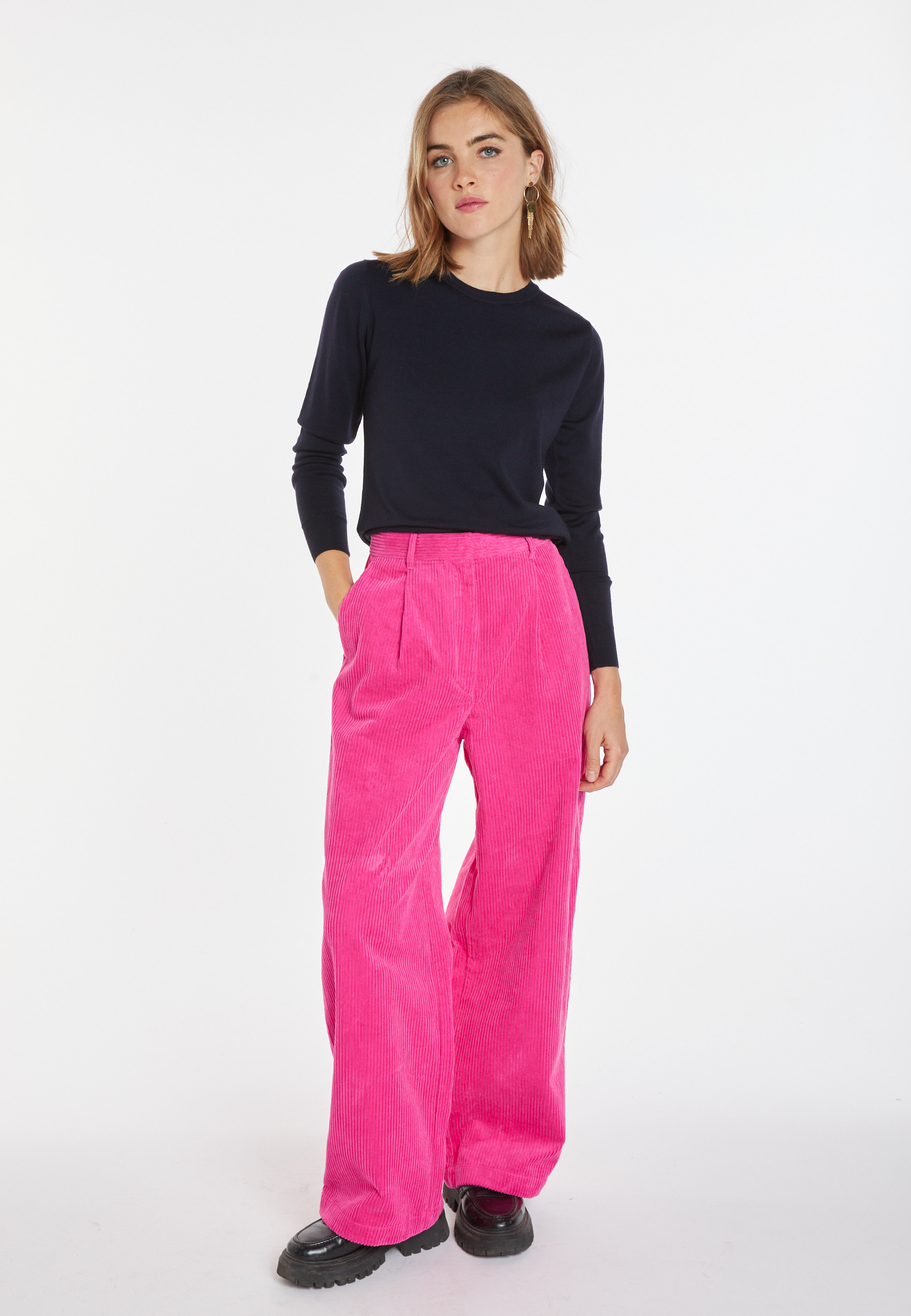 Pull col rond en laine mérinos - Asena 8240